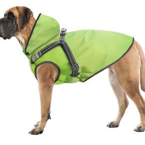 Mosucoirl Dog Raincoat Waterproof Dog Hoodie Reflective Dog Raincoat medium